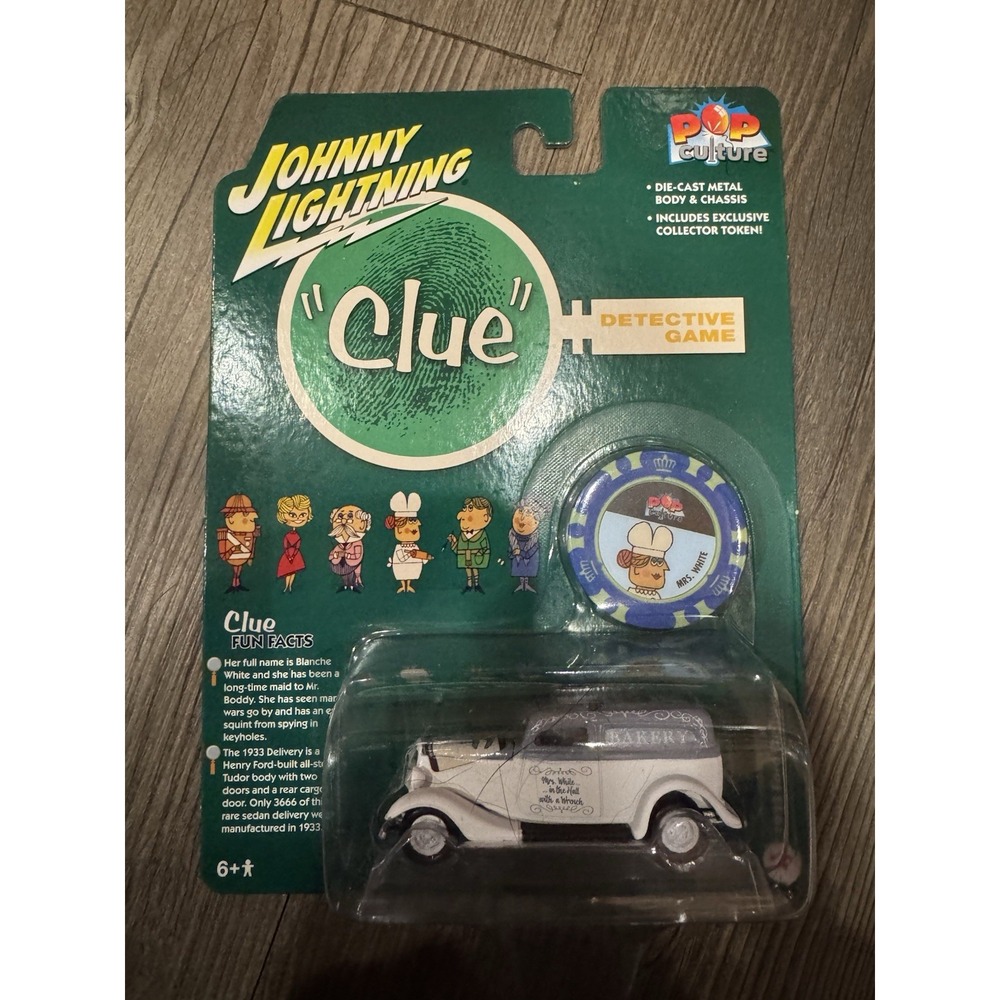 Johnny Lightning Clue Pop Culture 2022 Release 4 1933 Ford Delivery Diecast NEW